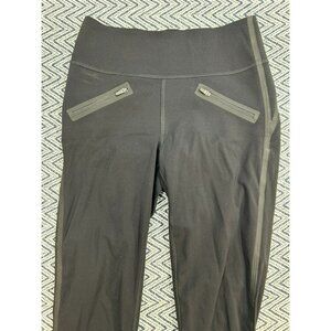Spanx By Sara Blakely Black Leggings With Zipper Pockets Womens Size S/P Activew